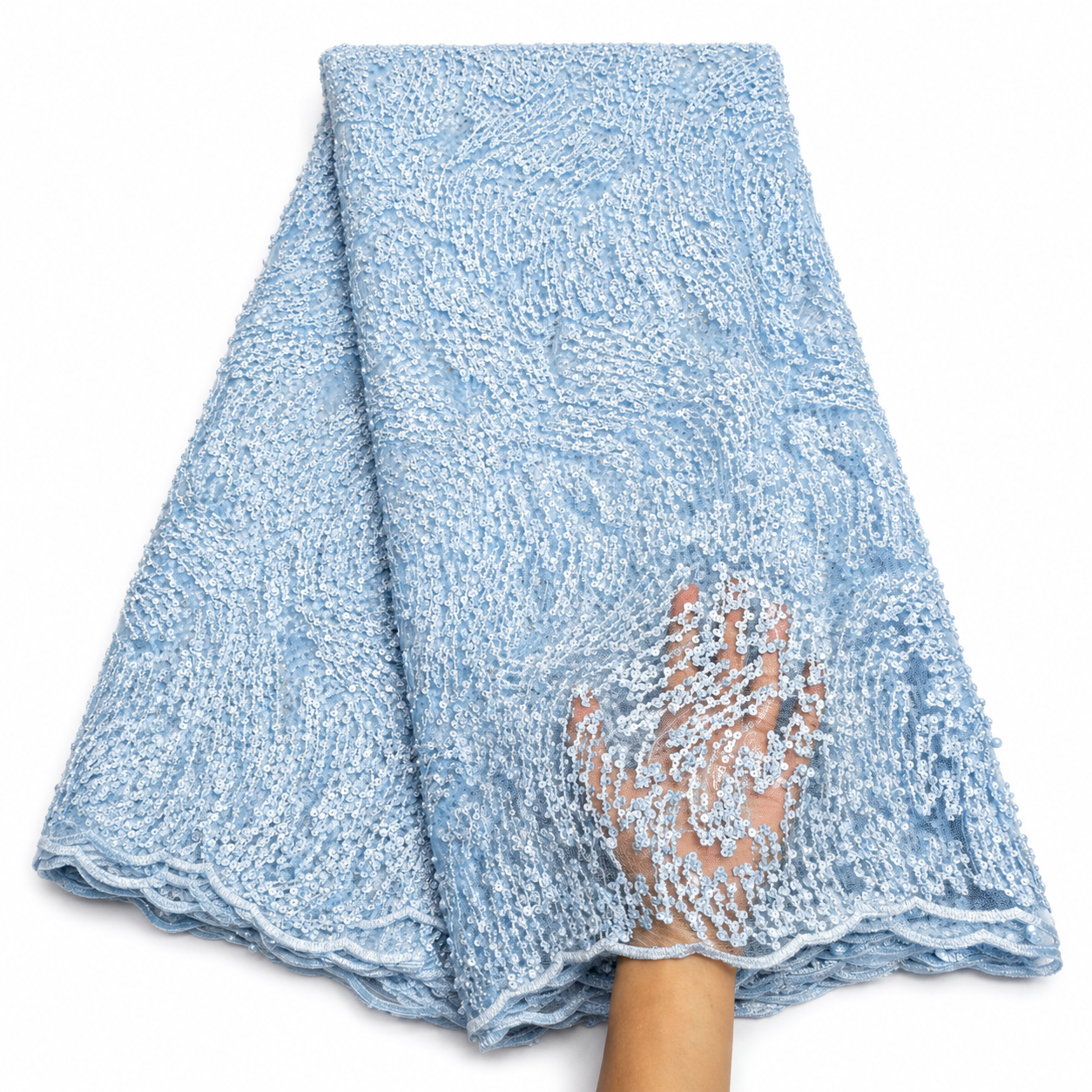 light blue lace