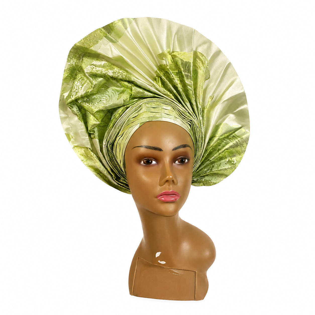 Lemon Green Gele