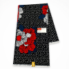 Primium Flowered, black patherned Ankara