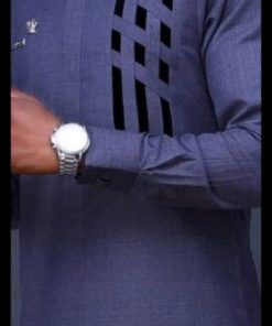Navy Blue African Men’s Senator Wear Set