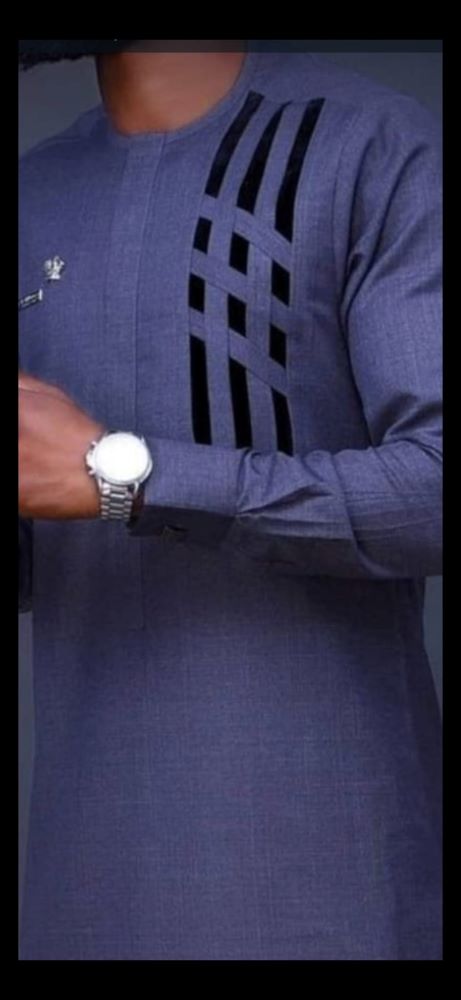 Navy Blue African Men’s Senator Wear Set